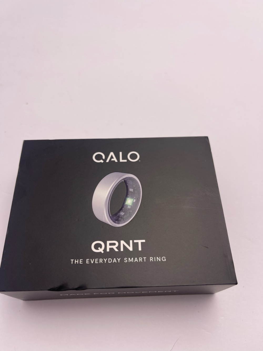 QALO QRNT Original Smart Ring - Silver Size 8